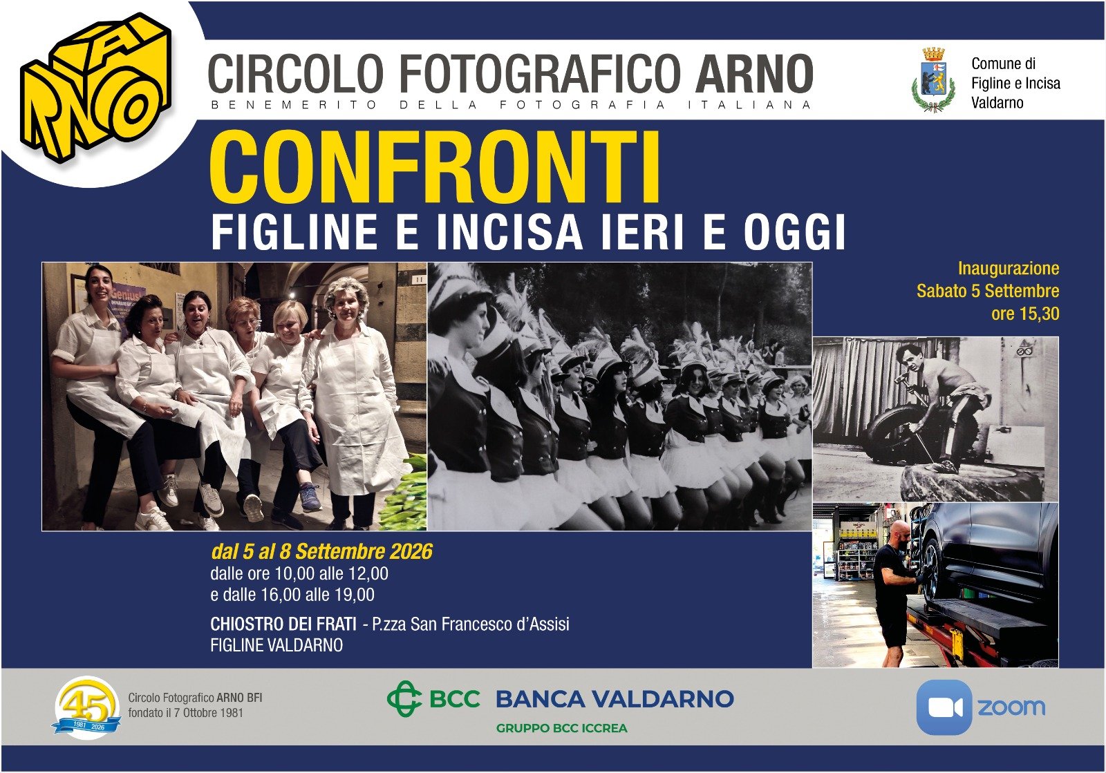 “Confronti: Figline e Incisa Ieri e Oggi”: in arrivo la mostra fotografica del Circolo Fotografico Arno